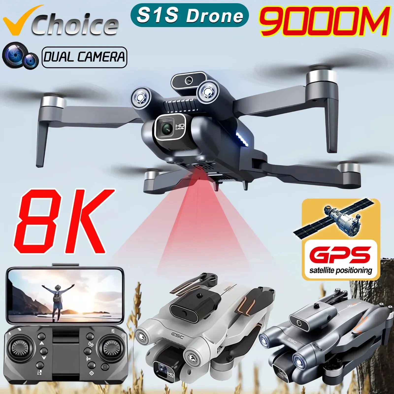 Diy Drone Electronics - Nuovo S1S 5G GPS Drone Camera