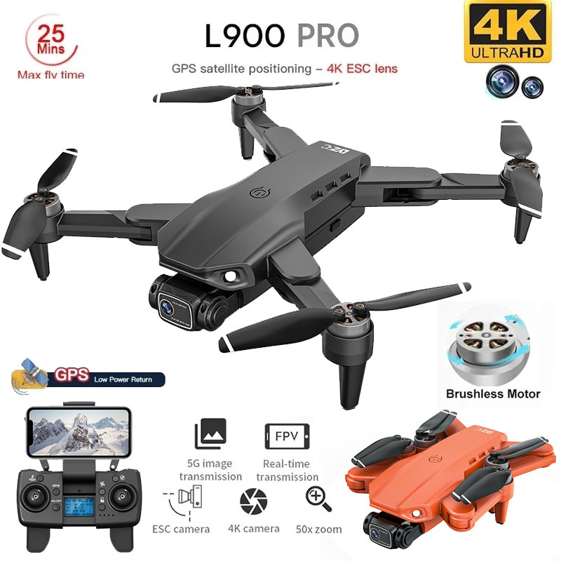 Diy Drone Electronics - L900 Pro GPS Drone 4K Professionale