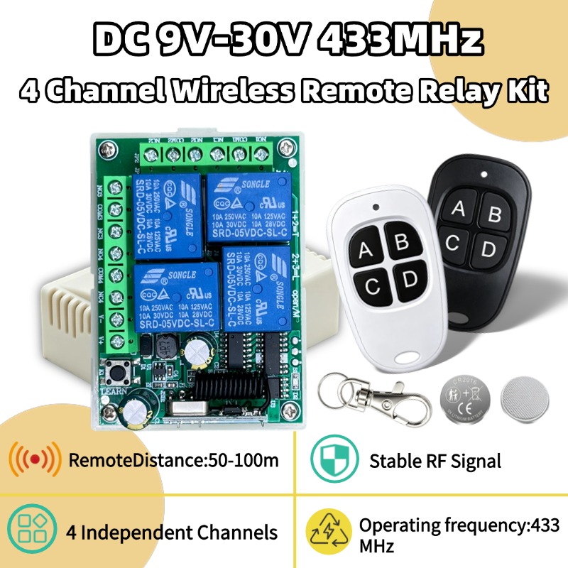 Rf 433Mhz Module - Telecomando Universale Wireless 433MHz, Modulo Ricevitore