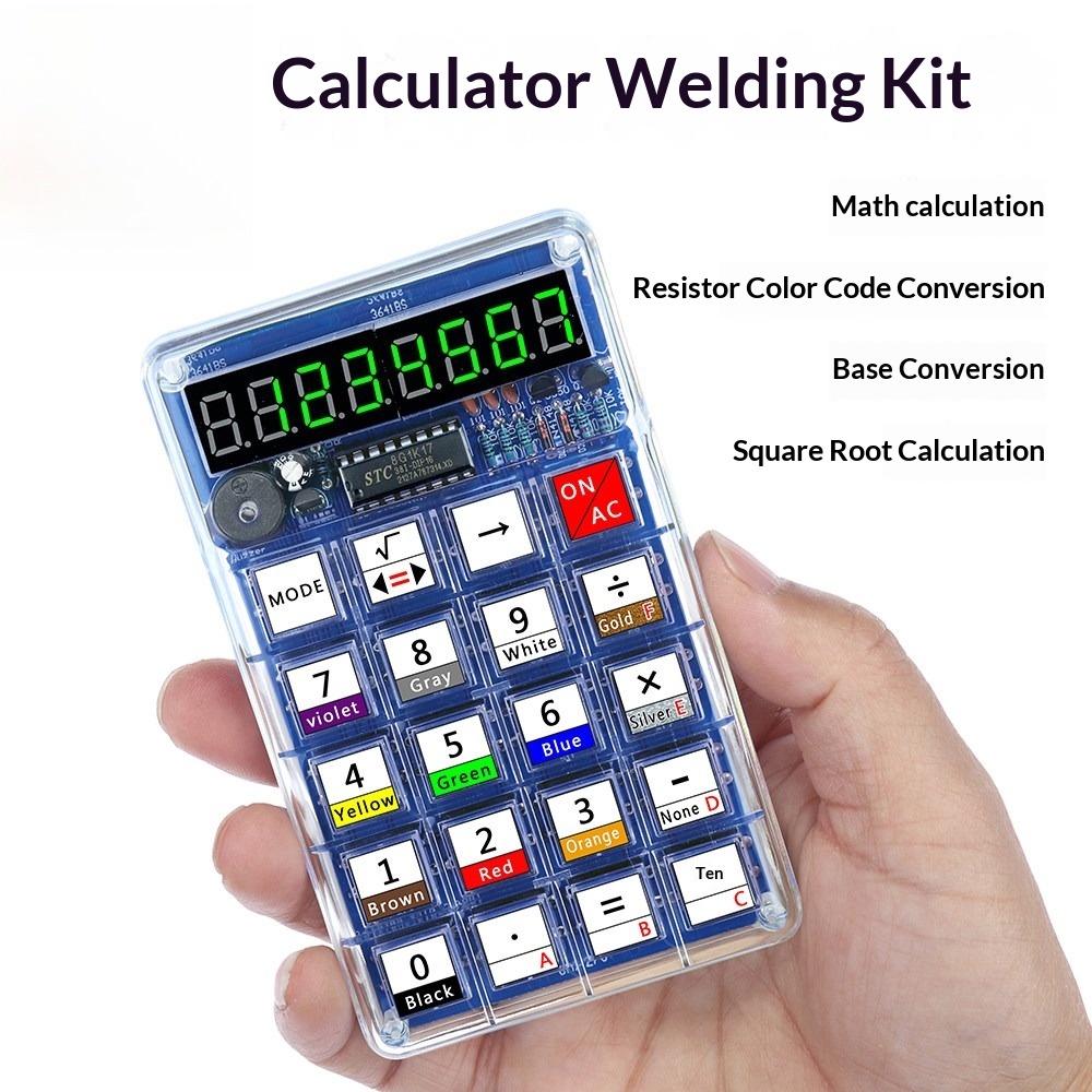 Diy Electronics Youtube - Kit di produzione per calcolatrice, parti