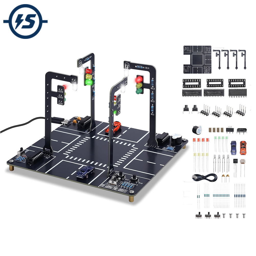Diy Electronics Projects For Adults - Kit simulatore semaforico con luci lampeggianti