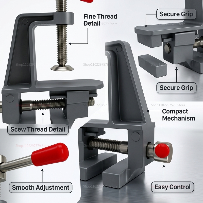 Morsa da banco mini in allumin - Diy Electronics Table recensione e prezzo