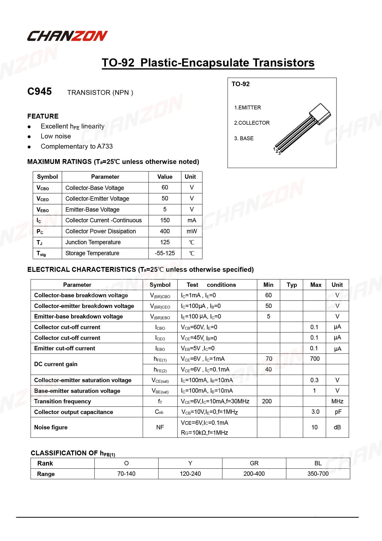 100 pz 2SC945 TO-92 NPN Transi - Diy Electronics Youtube recensione e prezzo