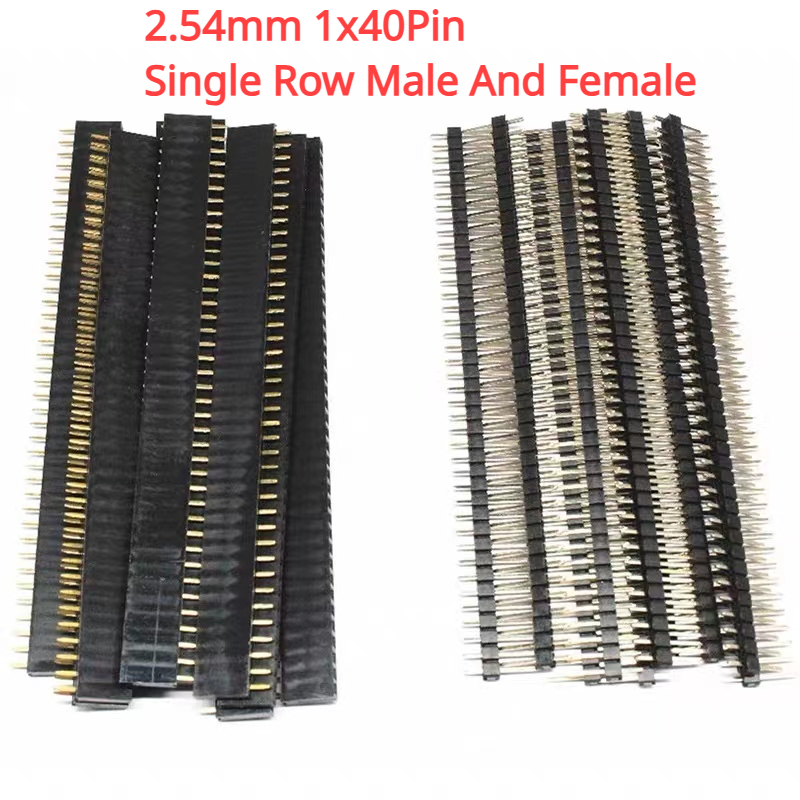 10PCS 1x40Pin 2.54mm Passo Sin - Male Female Header Pin recensione e prezzo