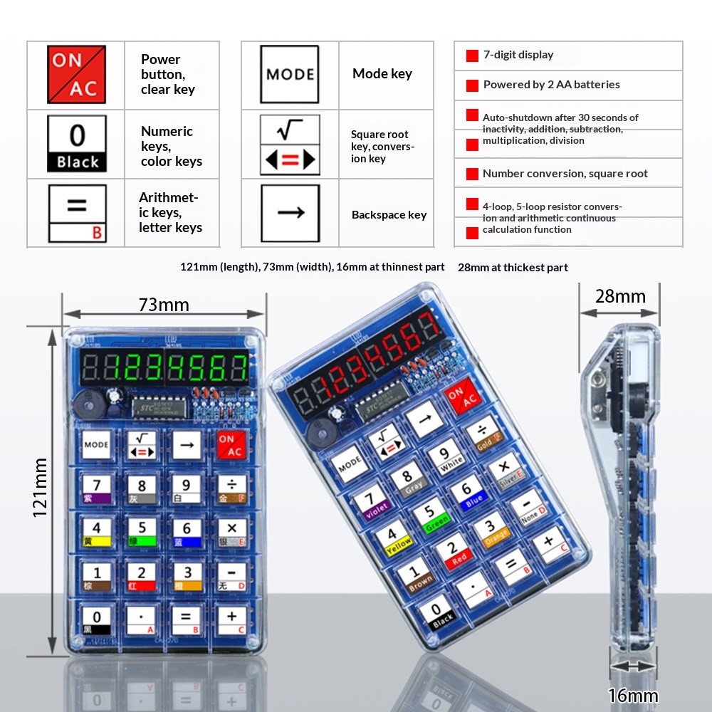 Kit di produzione per calcolat - Diy Electronics Youtube recensione e prezzo