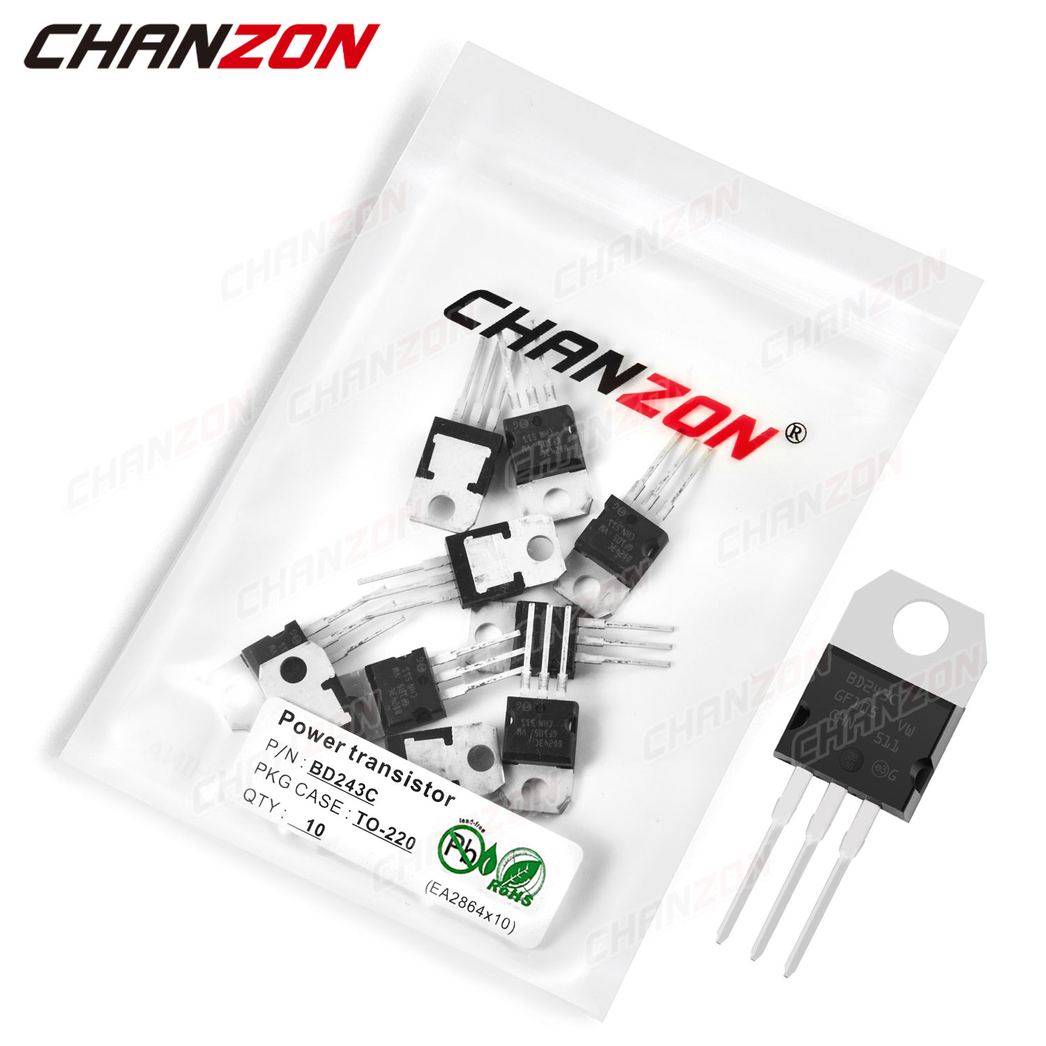 10 pz BD243C TO-220 BD243 Tran - Diy Electronics Youtube recensione e prezzo