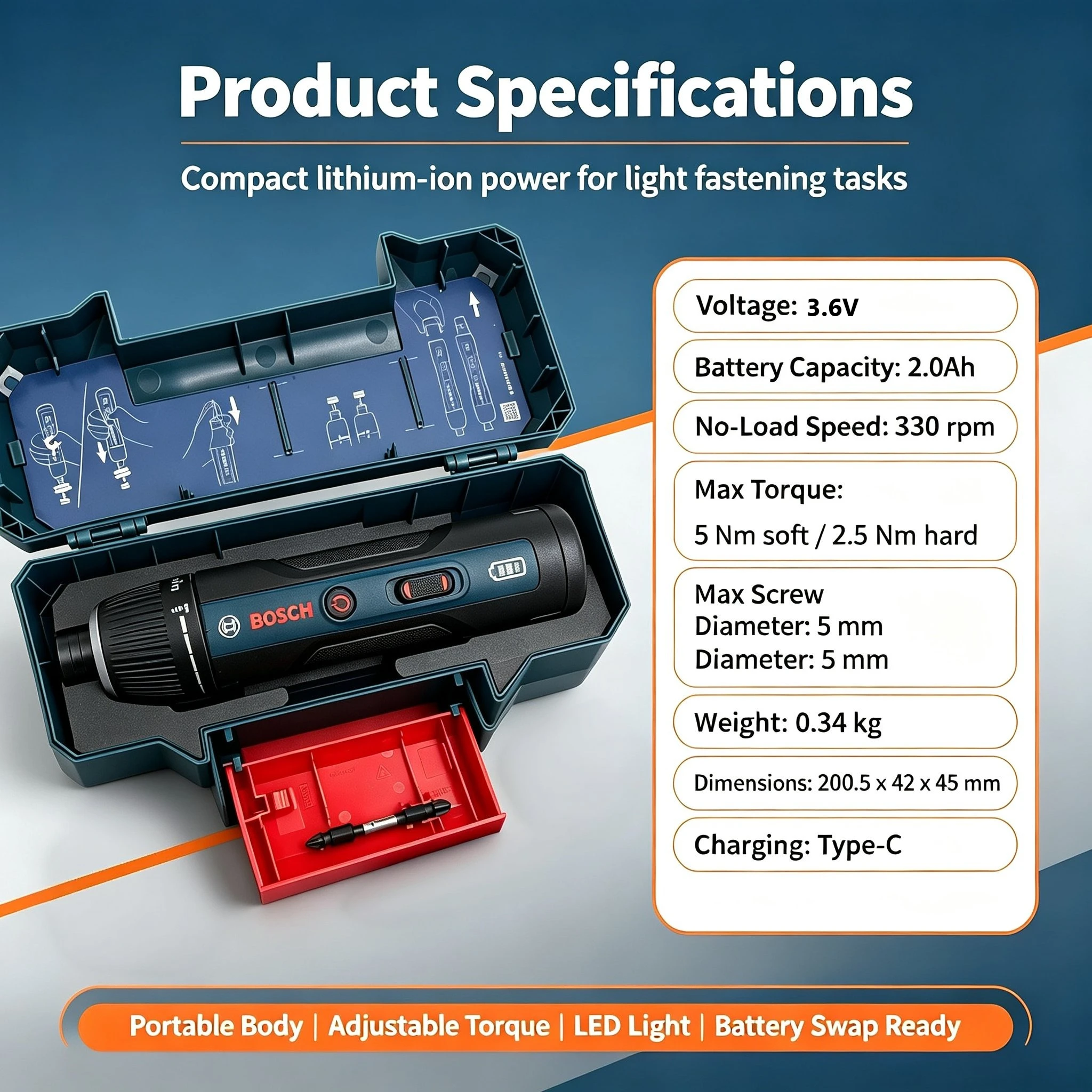Cacciavite elettrico a batteri - Diy Electronics Repair recensione e prezzo