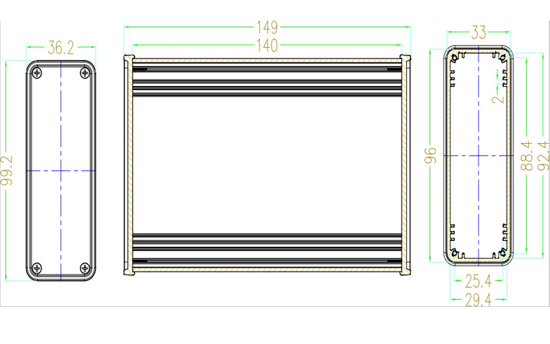 Contenitore in alluminio per e - Diy Box Electronics Mall recensione e prezzo